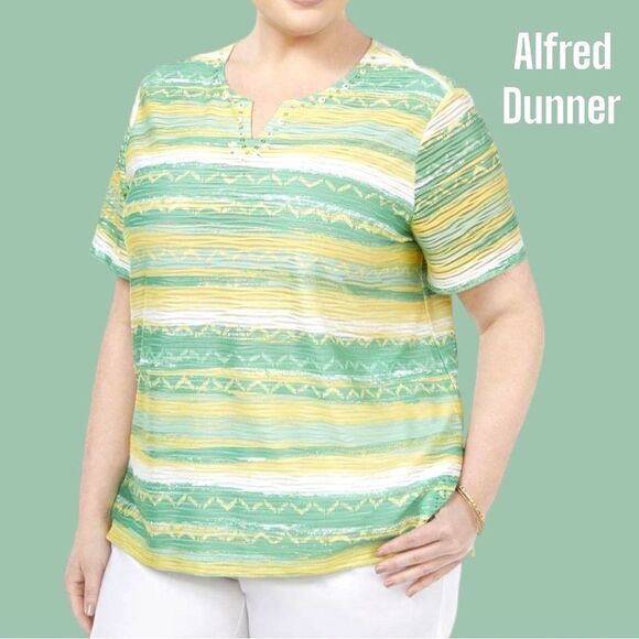 Alfred Dunner new cute summer top! - Picture 1 of 10